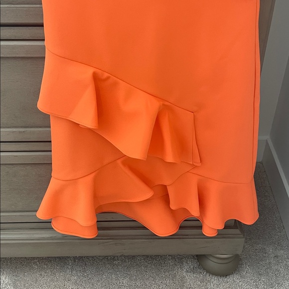 BCBGMaxAzria One-Shoulder Ruffle Dress - Picture 4 of 7